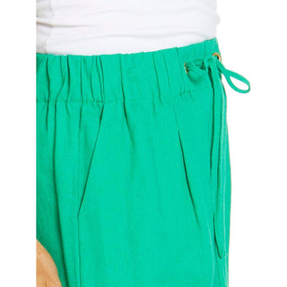 Green linen short from Love Moi Boutique